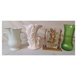 McCoy Swan Vase, Doubled Handled Vase & Others