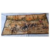 Eskimo & Sled Dogs Tapestry, Vintage