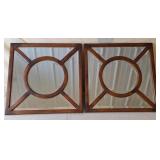 2 Elements Geometric Wall Mirrors