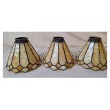 3 Stained Glass Lamp Shades