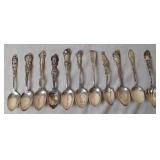 Sterling Silver Collector Spoons (11)