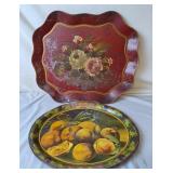 Metal Serving Trays, Vintage