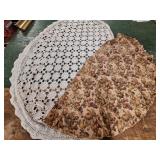Oval Crochet Tablecloth & Round Tablecloth