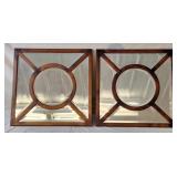 2 Elements Geometric Wall Mirrors