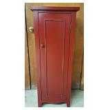Red Shaker Style Cupboard, Distressed Look