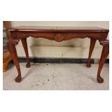 Sofa Table w/Beveled Glass Top Inserts