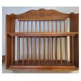 Wooden Wall Hanging Plate Rack