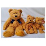 "Fuzz" Beanie Buddies & Beanie Babies (3)