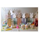 Wooden Rabbit Folding Decor & Easter Decor
