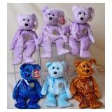 Ty Beanie Babies 10 Year Anniversary Bears (6)