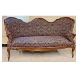 Victorian Camel Back Sofa, Vintage