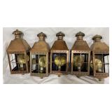 (5) Copper-Look Outdoor Light Fixtures