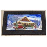 Removable insert door mat