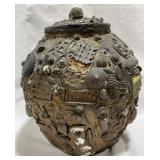 Antique Embellished Crock belonging to Emitt