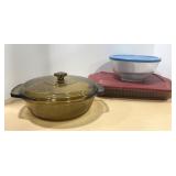 Covered Pyrex Bakeware