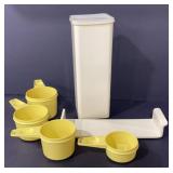 Tupperware Measuring Cups & Canister