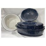 Enamel Bowls & Roaster (marked Belmont)