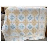 Antique Cross-Stitch Quilt 90x83