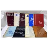 Complete decade Rushville HS Holcad  yearbooks