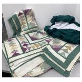 Store Bought Quilt (F), Shams, Bed Skirt &