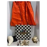 IMS Seat Cushion, Orange Vest, Racing Pins