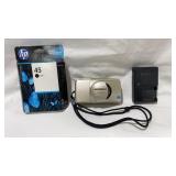 Olympus 35mm Camera, Sony Charger & Print