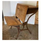 Antique School Desk from Gawdy School