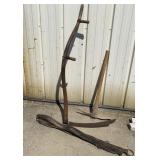 Primitive Scythe, pick axe & Leather Belly Bands