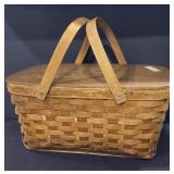 Vtg Picnic Basket