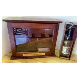 Bourbon Collector Wooden Display & Empty Bottle