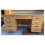 Vtg Teacher Desk From Rushville HS