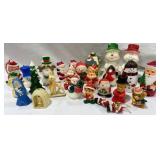 Vintage figural Christmas Candles