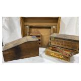 Wooden Fruit Tray, Cigar Boxes & Other wooden