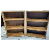 (2) Manufactured Wood Book Cases