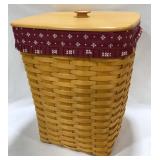 Longaberger Med Waste W/Lid Basket