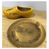 Heineken Wooden Shoe & Olympia Brewing Plate