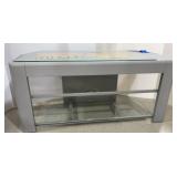 TV Stand With 2-glass Shelves