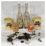 Vtg casters & Juice Cups
