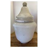 Vtg Rushville Glass Street Globe