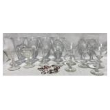 (4) Longaberger Stemware & ID Tags