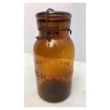 Antique Lightning Qt Canning Jar