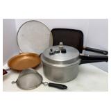 Pressure Cooker, Skillet, Griddle & Grease cover