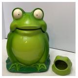 Frog Cookie Jar & Scrubby Holder