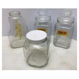 Glass Canisters & Juice Pitcher