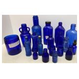 Vtg Cobalt Blue Medicine Bottles (no lids)