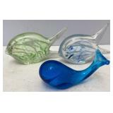 Glass Whale & Fish