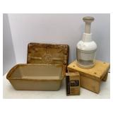 Pampered Chef Timer, Stone Loaf Pan, Chopper