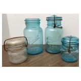 Antique Ball Qt & Half Pint Canning Jars
