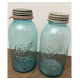 Antique Ball Half Gallon Zinc Lid Jars