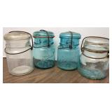 Antique Atlas & Ball Pint Canning Jars